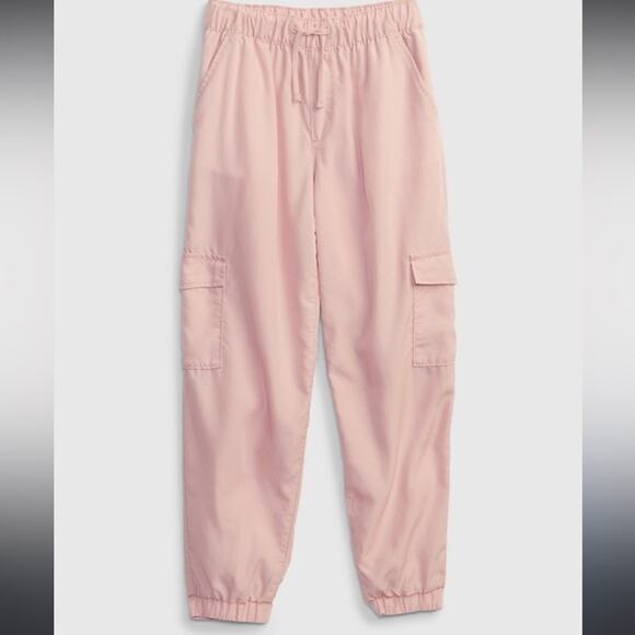 Gap Kids Pull-On Cargo Joggers pink New Size S 6-7 - Picture 1 of 11